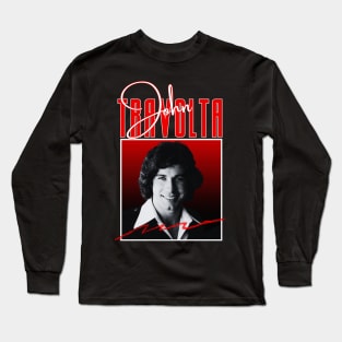 John travolta///original retro Long Sleeve T-Shirt